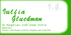 vulfia gluckman business card